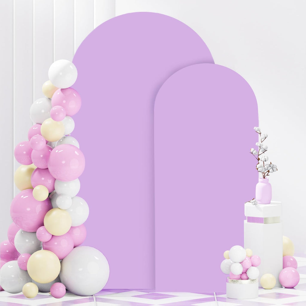FANPROMS Beige Arch Backdrop Cover Set of 3 Wedding Arch Cover 4x5x6FT Round Top Arch Stand Cover for Fitted Arch Covers Spandex Backdrop Covers Set for Wedding Party Ceremony Decorations