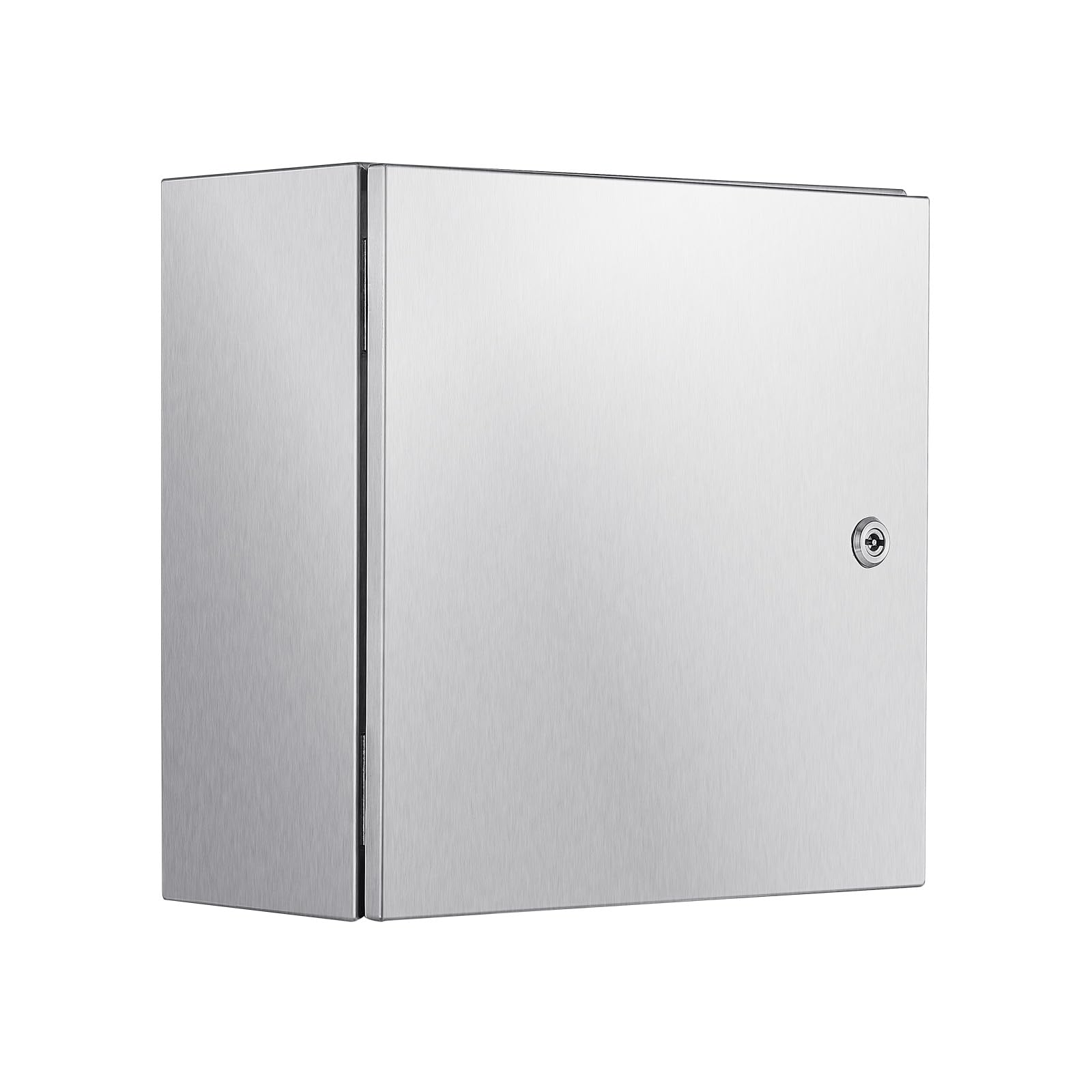 Steel Electrical Box 12" x 12" x 8" Electrical Enclosure Box 304 Stainless Steel Electronic Equipment Enclosure Box IP65 Weatherproof Wall-Mounted Metal Electrical Enclosure with Mounting Plate
