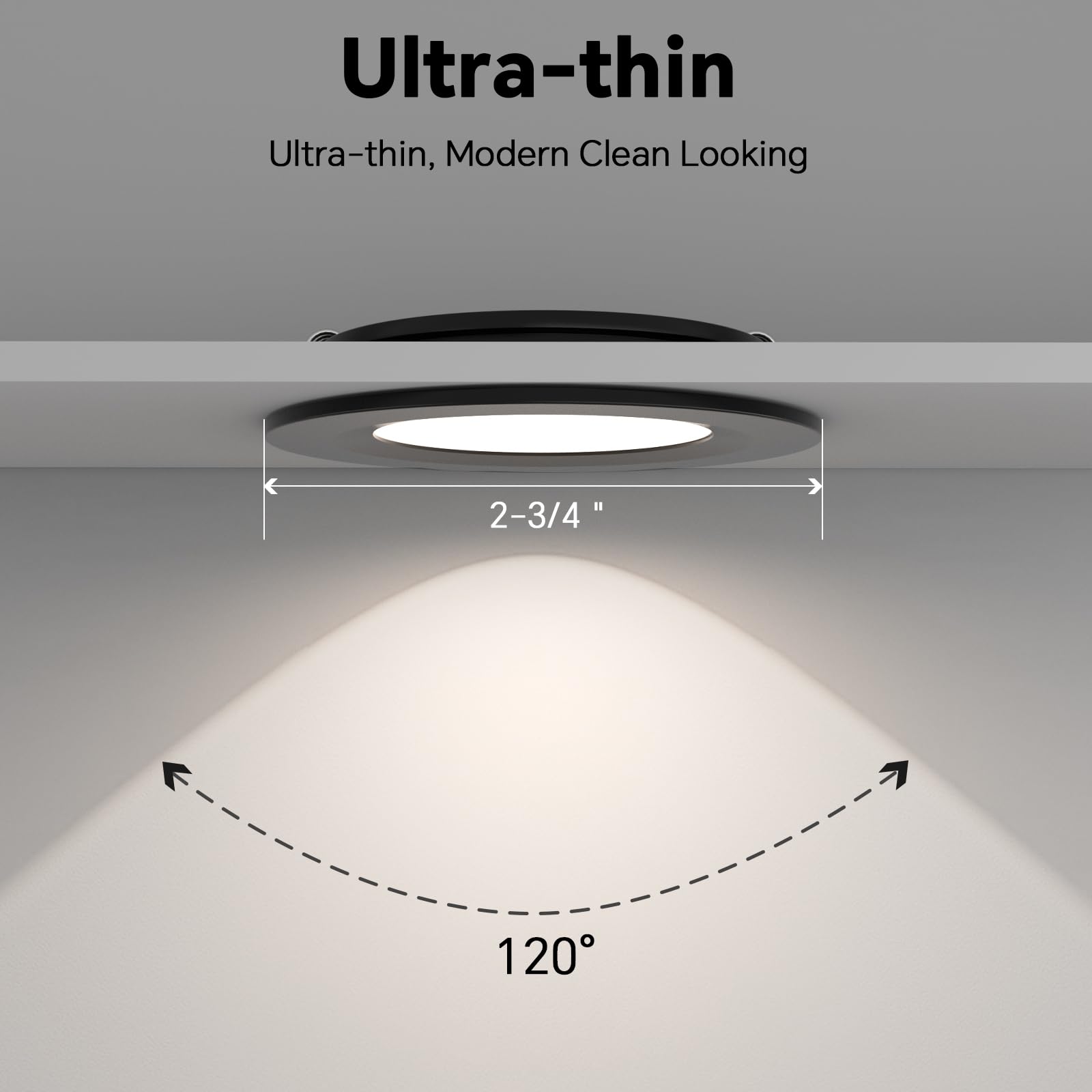 acegoo RV 2.75" Recessed LED Ceiling Light 12V Ultra-Thin Puck Light, Dimmable RV Lights Interior for Camper Van Truck Motorhome Boat Sailboat Roof Under Cabinet Lighting, 6 Pack (White,Cool White)