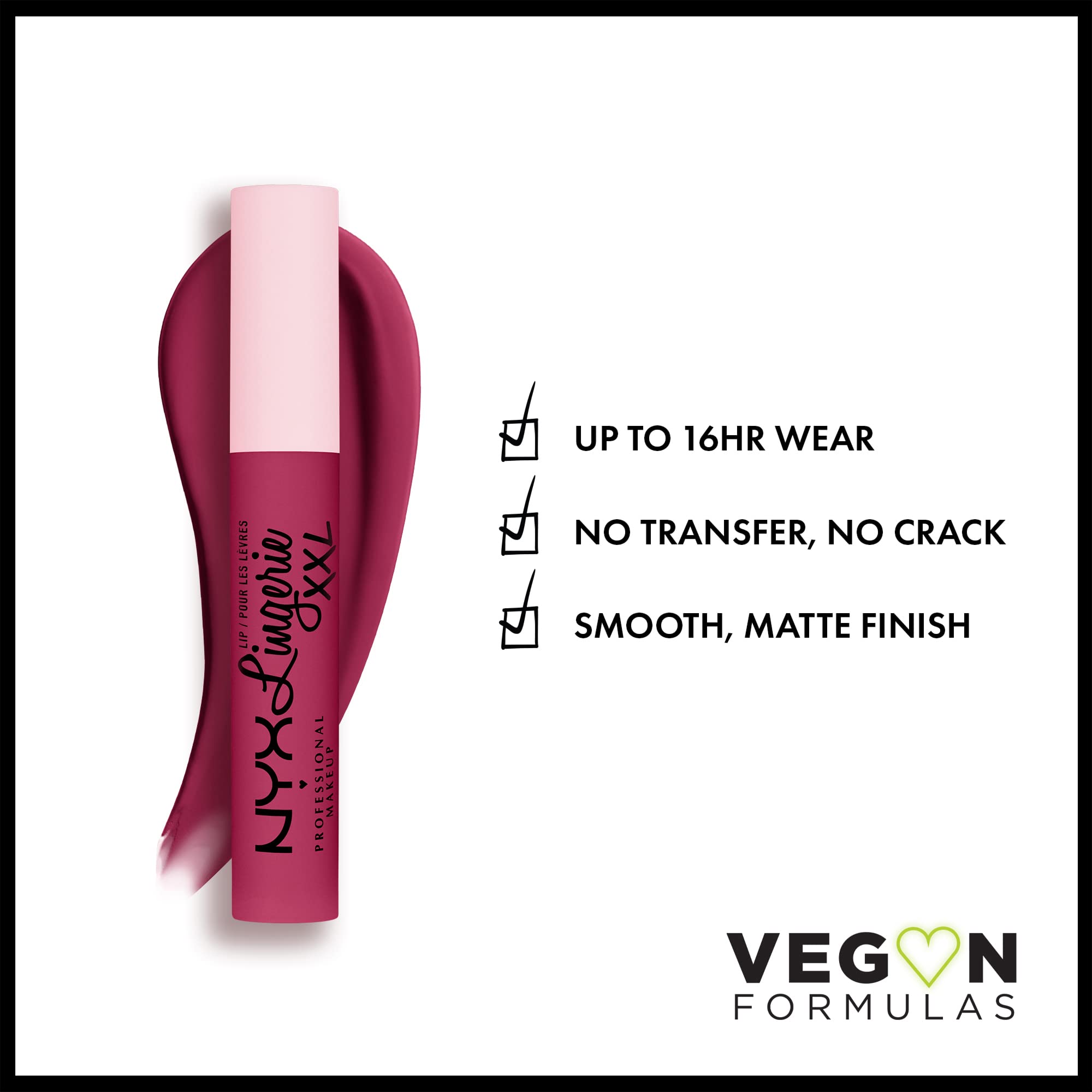 NYX PROFESSIONAL MAKEUP Lip Lingerie XXL Matte Liquid Lipstick - Undress'd (Pink Nude)