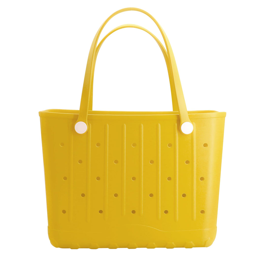 Rubber Beach Bag EVA Waterproof Tote Bags Washable Sand-proof Travel Handbags for Pool Boat Groceries Work Sports