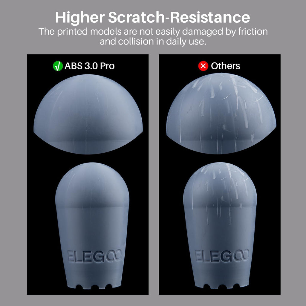 ELEGOO ABS-Like Resin 3.0 Pro, Higher Scratch-Resistance 3D Printing Photopolymer Resin, 405nm UV Resin for MSLA/DLP/LCD Printers Fast Curing High Precision Non-Brittle, Beige 1000g