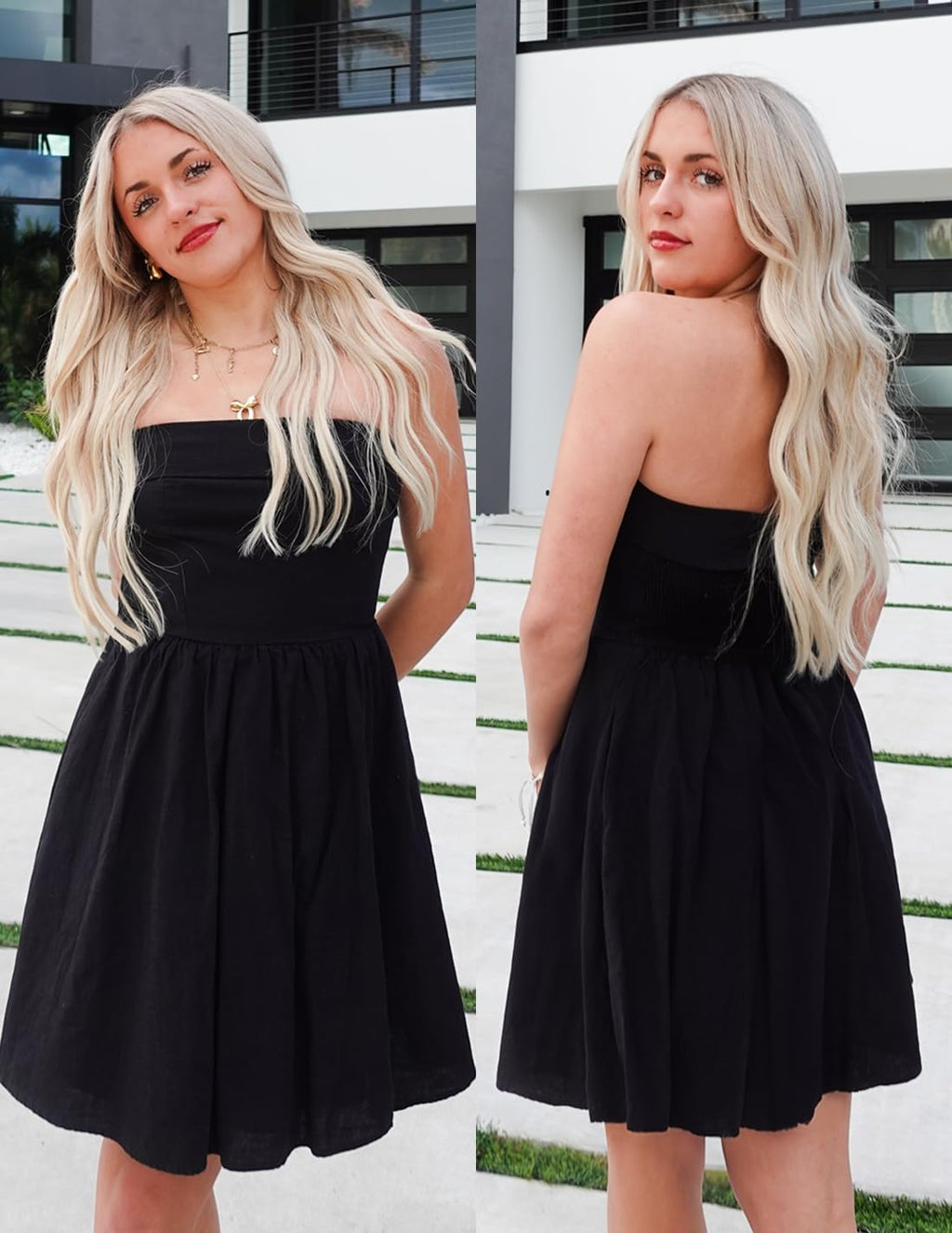 ZESICA Women's Summer Strapless Mini Dress 2026 Casual Off Shoulder A Line Swing Boho Beach Vacation Party Short Dresses