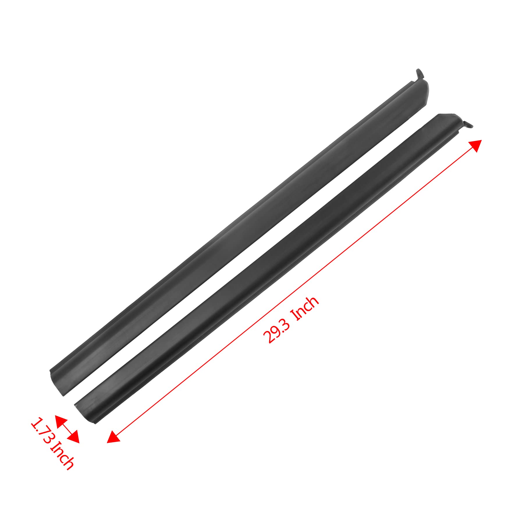 Window Trim Seal, Compatible with 1996-2002 Toyota 4Runner 4-Door, Window Molding Weather Stripping Belt Set, 68161-35010, 68162-35010, 68163-35010, 68164-35010, Door Weatherstrip Rubber Moulding 4PCS
