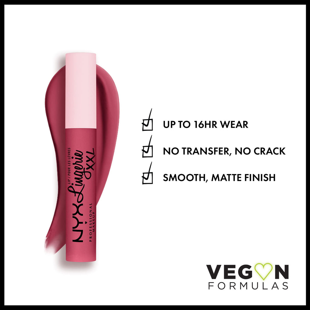 NYX PROFESSIONAL MAKEUP Lip Lingerie XXL Matte Liquid Lipstick - Undress'd (Pink Nude)