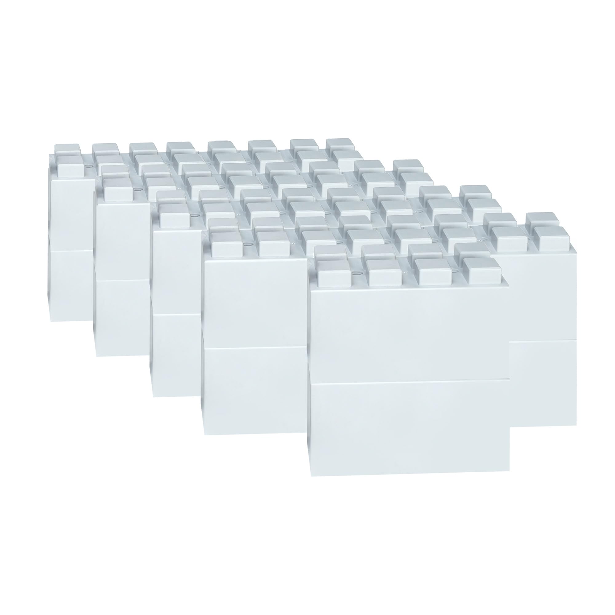 EverBlock 12' x 6' Full Size Plastic Modular Bulk Pack | Giant Building Blocks | Easy to Connect & Reuse | Indoor & Outdoor Use | Build Displays & Structures | Black