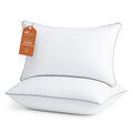 Sasttie Firm Pillows Standard Size Set of 4, Full Size Bed Pillows for Side, Back, and Stomach Sleepers - Oeko-Tex Certified Down Alternative Plump Filling - Hotel Quality and Machine Washable, 4 Pack