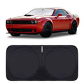 Custom Fit Rivian R1T Windshield Sunshade for 2022-2023 2024 2025 Rivian R1S/R1T Accessories Front Window Sun Shades Shield Cover for Windshield Foldable 210T Sun Visor Protector Blocks UV Ray