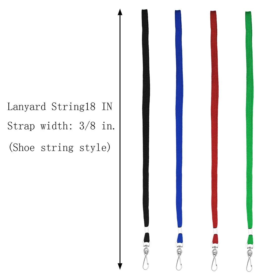 Bird Fiy Lanyard 100 Pack Bulk Badge Lanyards for ID Badges Neck Cruise Name Tag ID Holder