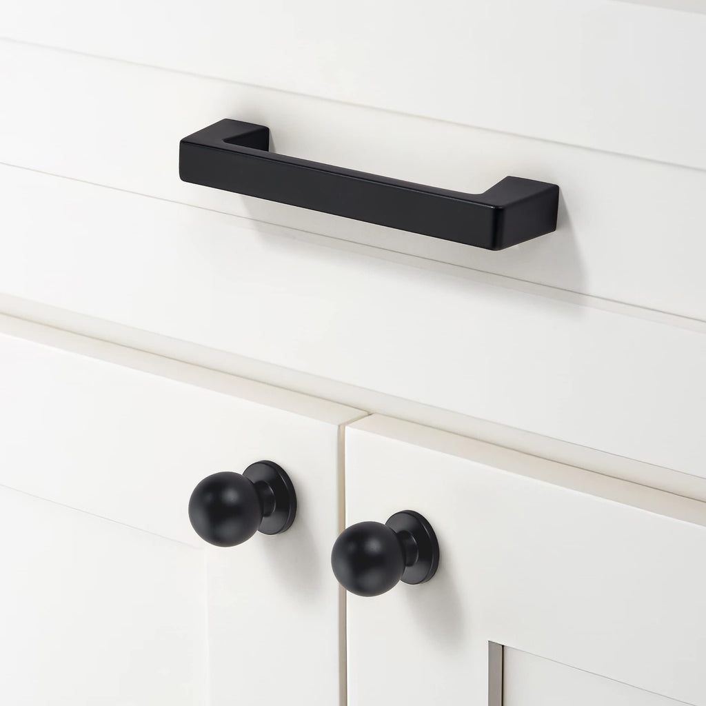 khtumeware 6 Pack 3 Inch(76mm) Kitchen Cabinet Handles Brushed Gold,Brushed Brass Cabinet Pulls Kitchen Cabinet Hardware, Furniture Pulls for Bathroom Cupboard Drawer Handles Dresser Pulls