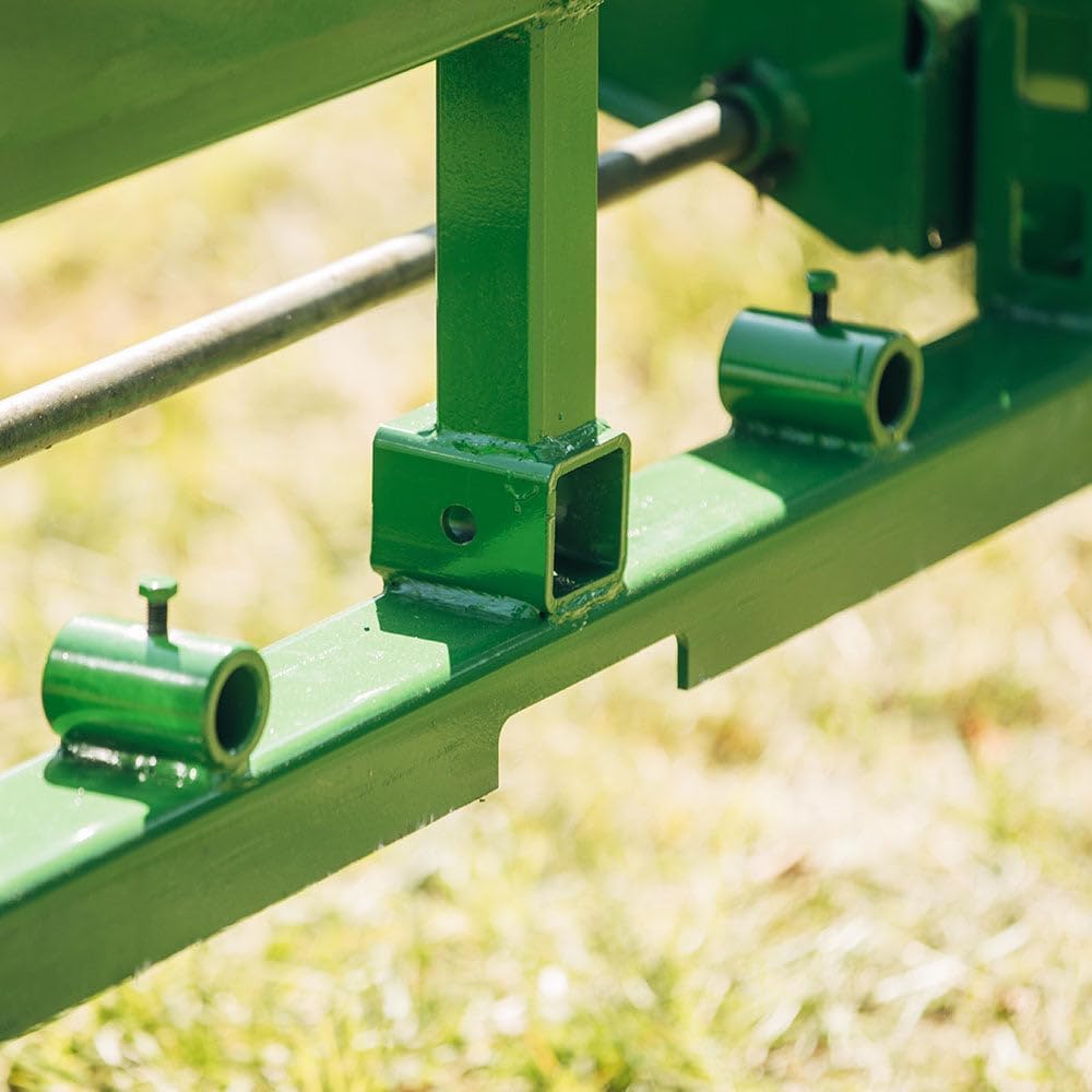 Titan Attachments 50-in Pallet Fork Frame Attachment, 4,000 LB Capacity, Receiver Hitch and 42-in Fork Blades, Fits JD