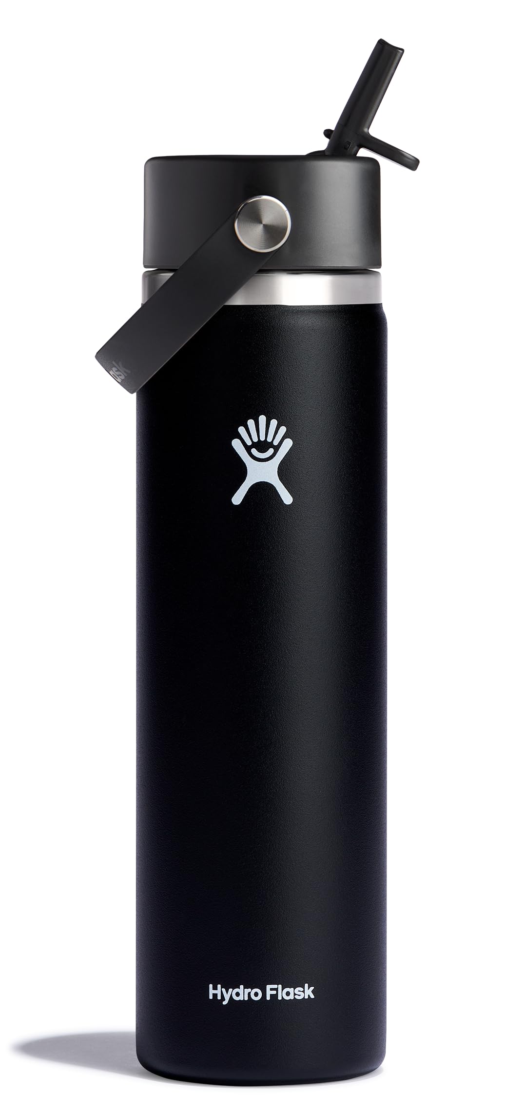 Hydro Flask Water Bottle - Insulated Stainless Steel - Wide Straw Lid, Non Spill, Leakproof in 24 Oz Forest Green Arc