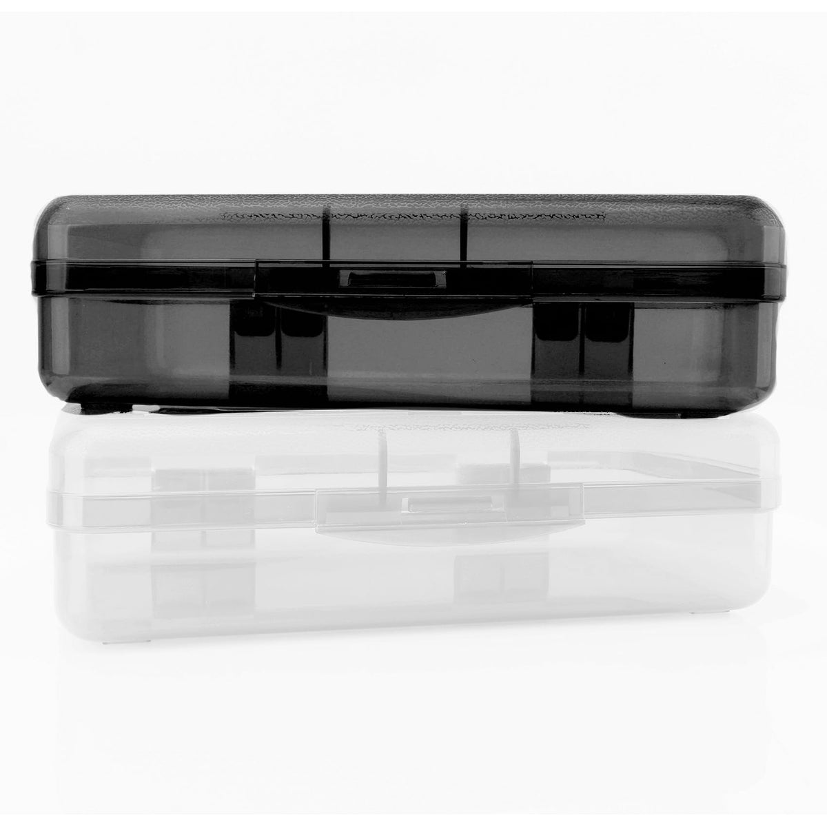 Pencil Case, Pencil Box, Clear Pencil Case, 3 Pack Plastic Pencil Case, Large Capacity Pencil Case, Crayon Box with Snap-tight Lid Stackable Design, Plastic Storage Box for School Office Supplies