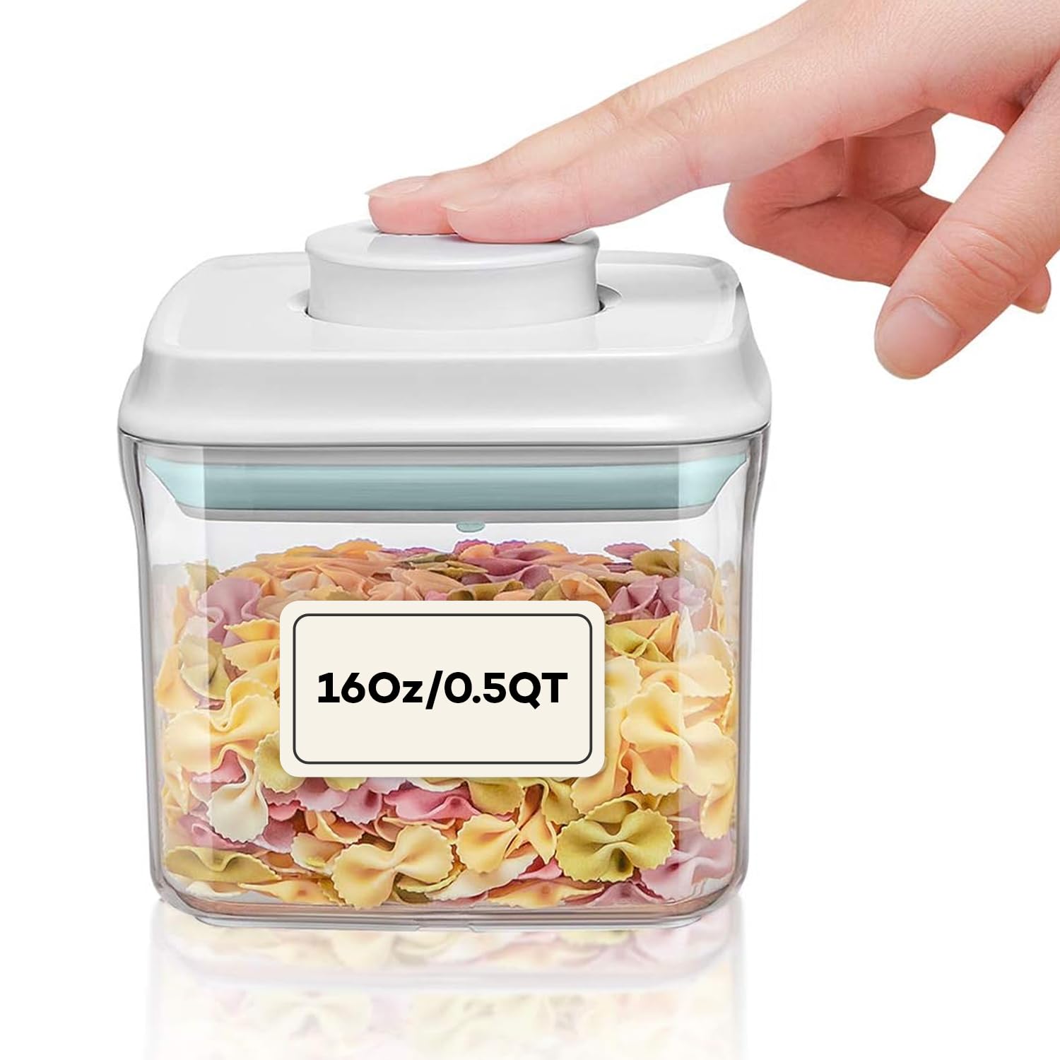 Bop Top Airtight Food Storage Containers with Lid 13.5 Cups / 108 oz | Kitchen Canister Sets | Air Tight Pantry Container | Pop Top Dry Food Storage Containers for Snacks, Sugar, Flour, Baking, Pasta