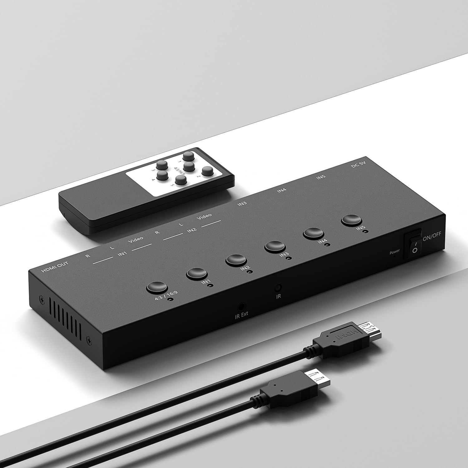 HDMI 2.1 Bi-Directional Switch Ultra HD 8K HDMI Switcher 2 in 1 Out/ 1 in 2 Out HDMI Switch Supports 8K@60Hz/ 4K@120Hz 48Gbps Compatible with Switch/Switch OLED PS5/4 Xbox Roku Apple TV Fire TV Stick