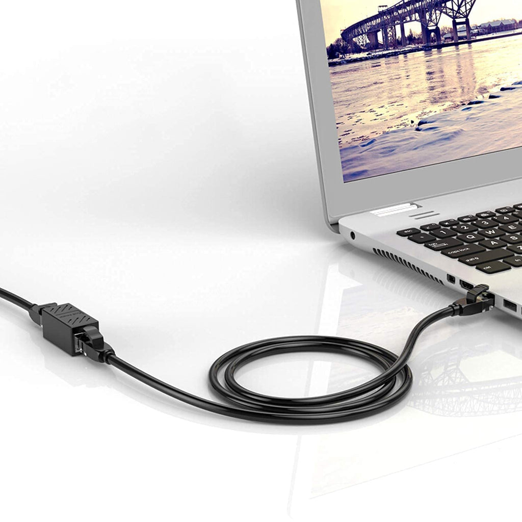 ZUZONG IP68 Waterproof RJ45 Coupler Splitter, Waterproof Ethernet Coupler 1 in 2 Out Splitter IP68 Ethernet Outdoor LAN Cable Connector for Cat5/Cat5e/Cat6/Cat7/Cat8 Ethernet Cable (1 Pair Female)