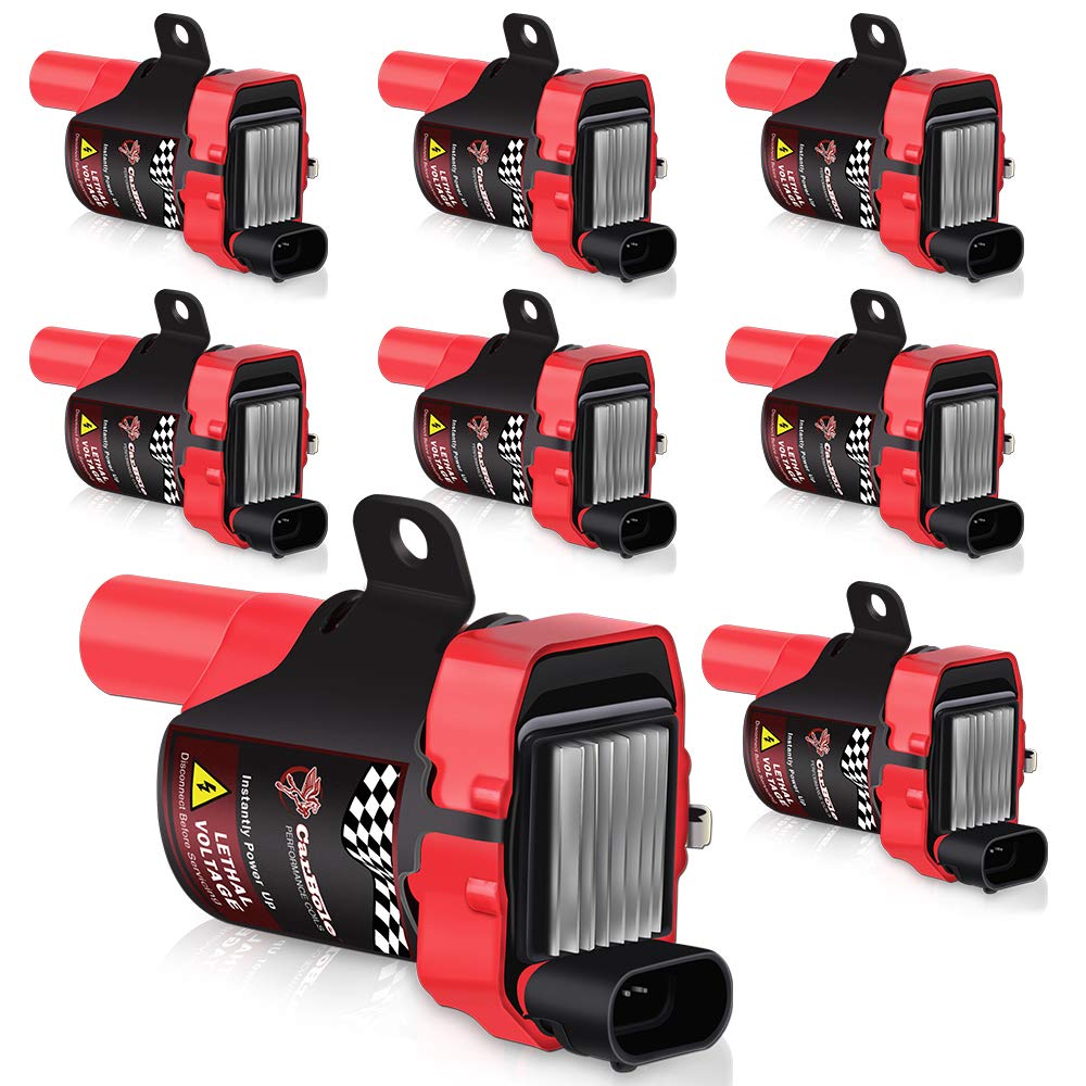 BANG4BUCK 8Pcs UF271 D581 Ignition Coil Pack Compatible With Cadillac Chevy GMC Sierra Suburban Escalade Avalanche Silverado 4.8L 5.3L 6.0L 8.1L (SQUARE)