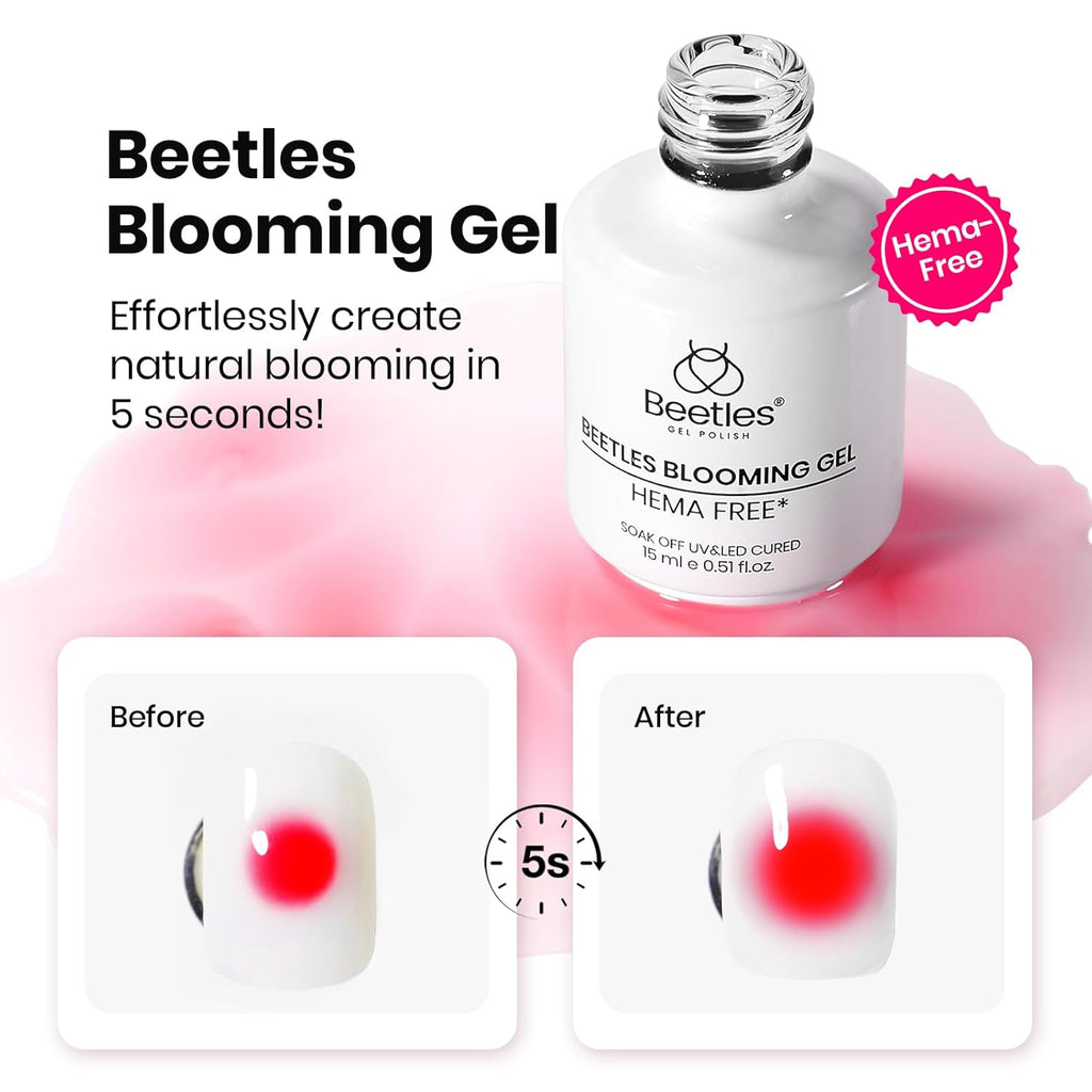 Beetles 2Pcs 15ml Gel Base and Top Coat Set - Upgrade No Wipe Extra Glossy Top Coat Finish for Gel Nail Polish, Soak Off UV/LED Lamp Needed, Essentials for Long-Lasting Manicure Kit