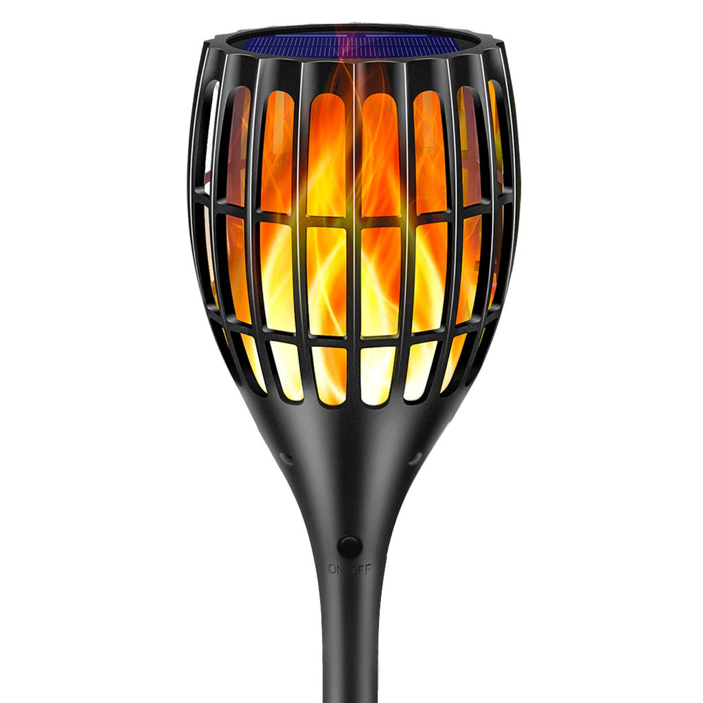 Solar Torch Lights, Waterproof Flickering Flames Torches Lights 43" Outdoor Solar Spotlights Landscape Decoration Lighting Dusk to Dawn Auto On/Off for Yard Patio Driveway, 1 Pack