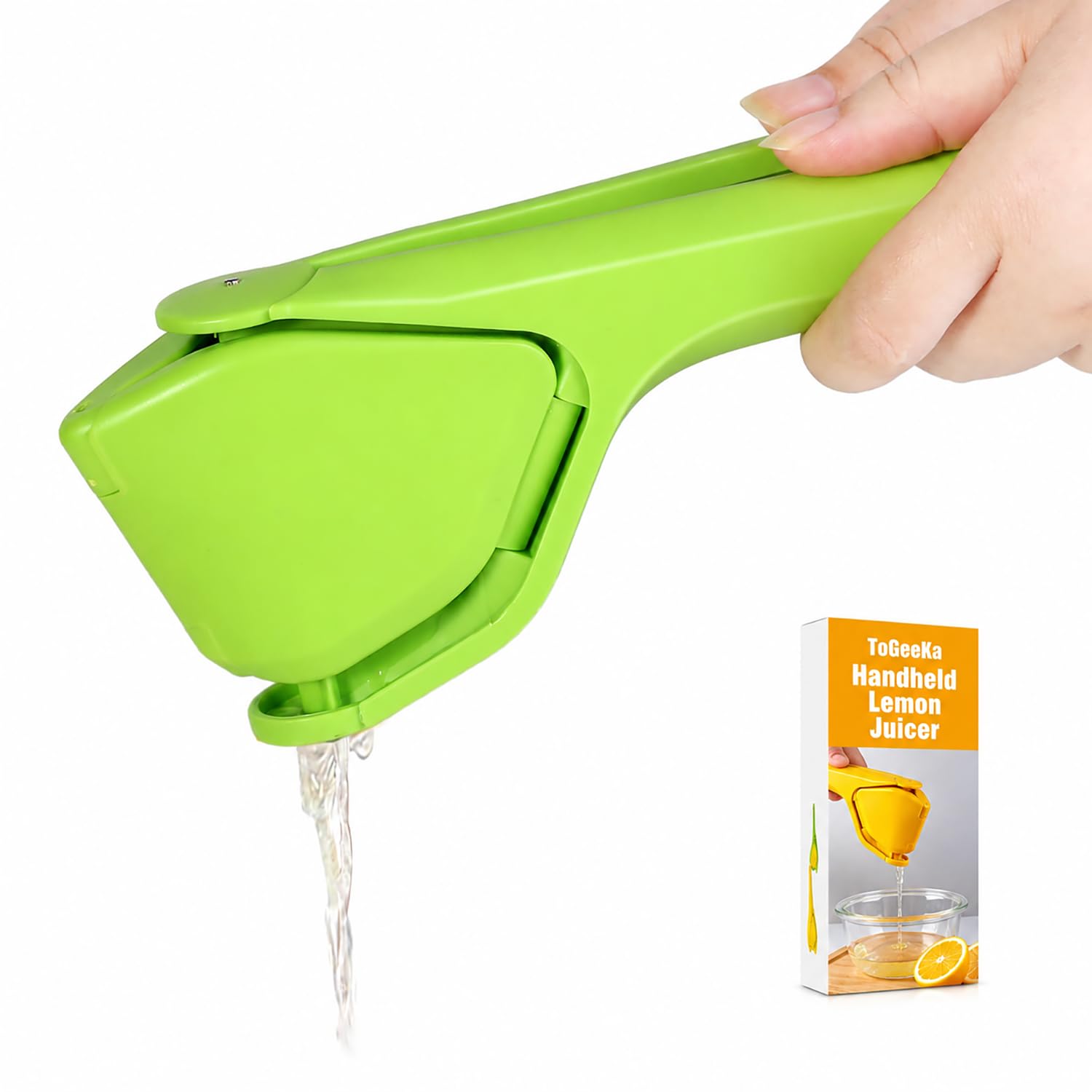 Lemon Squeezer, Effortless Manual Flat Lime Juicer Hand Press | Easy to Make Juice From Lemon, Lime, Citrus, Orange, Fruits, Folds Design For Saving Space Storage