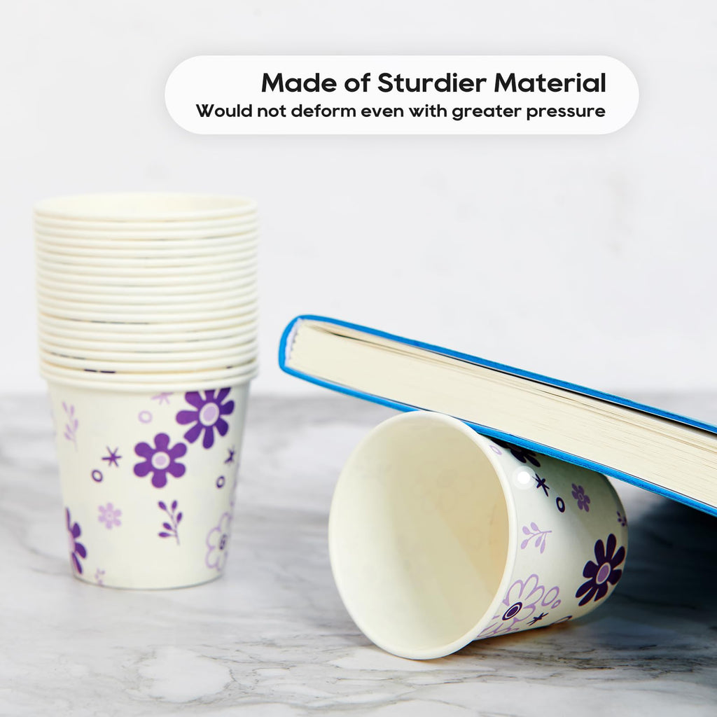 [300 Pack] 3 oz Paper Cups, Blue Mouthwash Cups, Disposable Bathroom Cups, Cold Beverage Drinking Cup for Water Coolers, Party, Home and Office