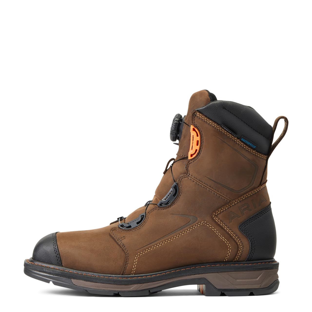 ARIAT Men's Workhog Xt 8" Boa Waterproof Carbon Toe Work Boot