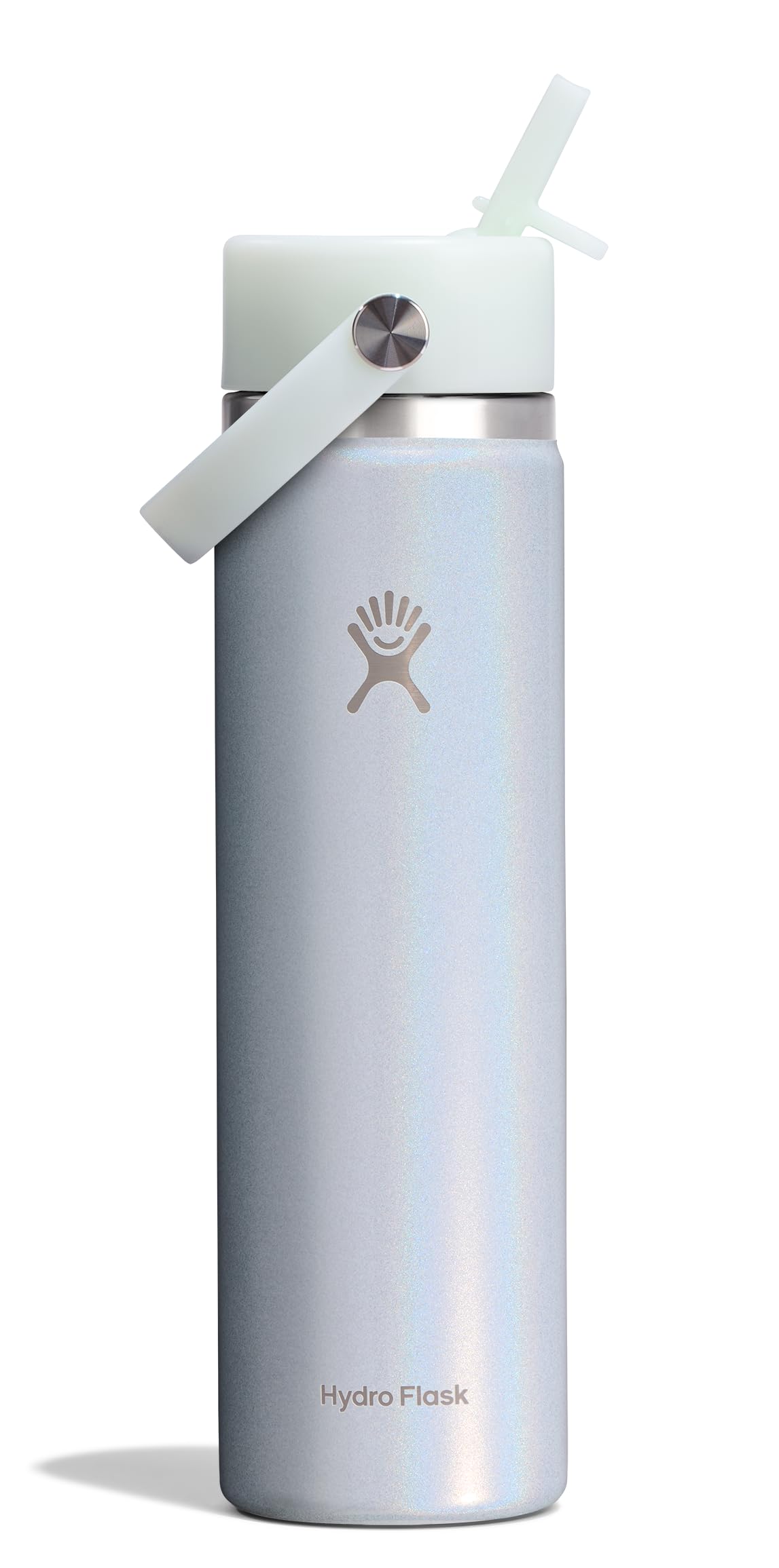 Hydro Flask Water Bottle - Insulated Stainless Steel - Wide Straw Lid, Non Spill, Leakproof in 24 Oz Forest Green Arc