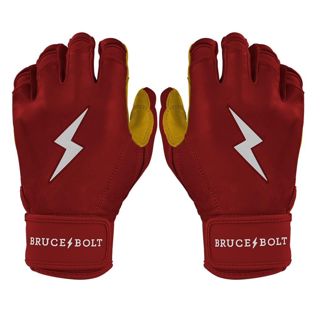 BRUCE BOLT Original Series Short Cuff Batting Gloves - Classic Edition - Adult & Youth Sizes