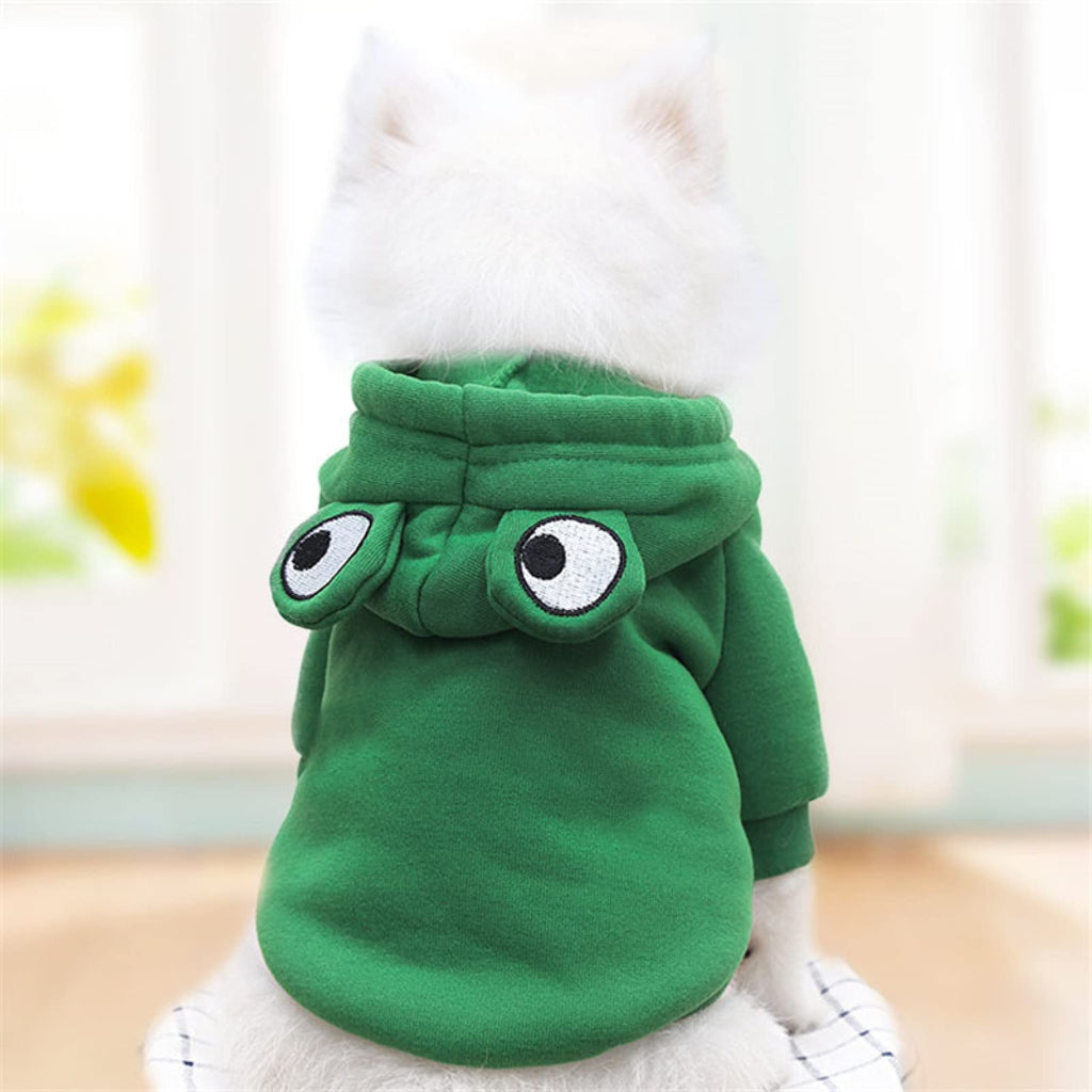 Warm Dog Winter Clothes Cute Fruit Dog Coat Hoodies Fleece Pet Dogs Costume Jacket for French Bulldog Chihuahua Ropa para Perro(Coffee,XS)