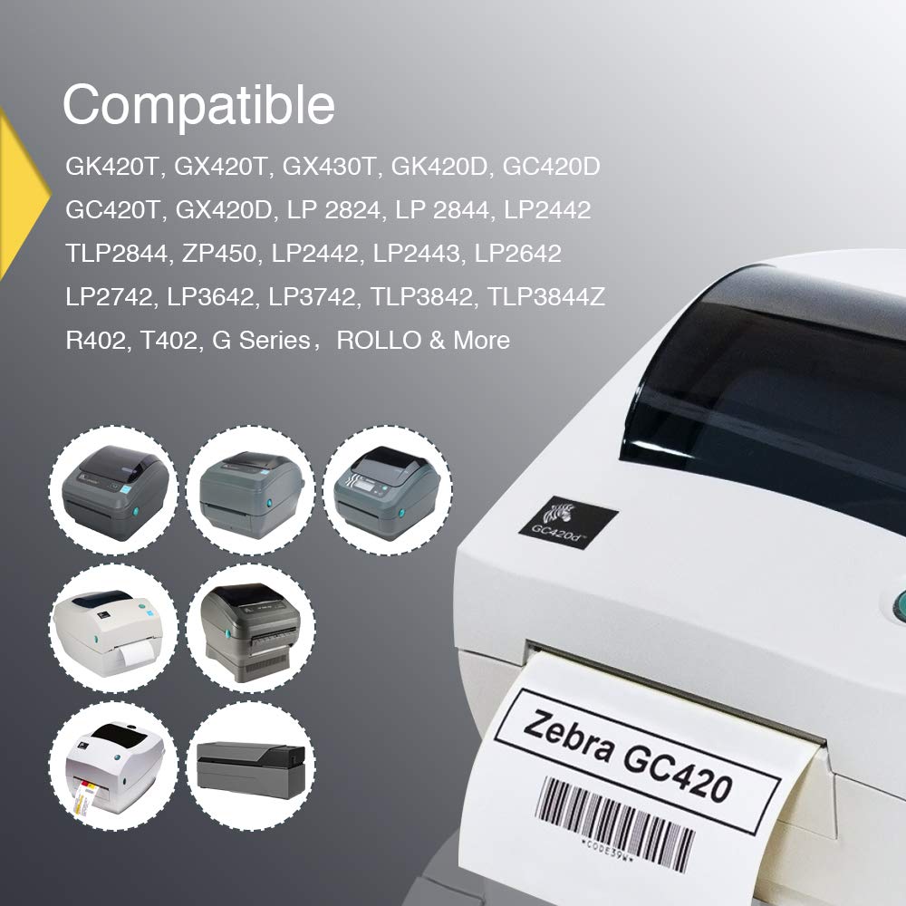 BETCKEY - 3" x 1.5" (76 mm x 38 mm) Barcode Shipping & Address Labels Compatible with Zebra & Rollo Label Printer,Premium Adhesive & Perforated [1 Rolls, 950 Labels]
