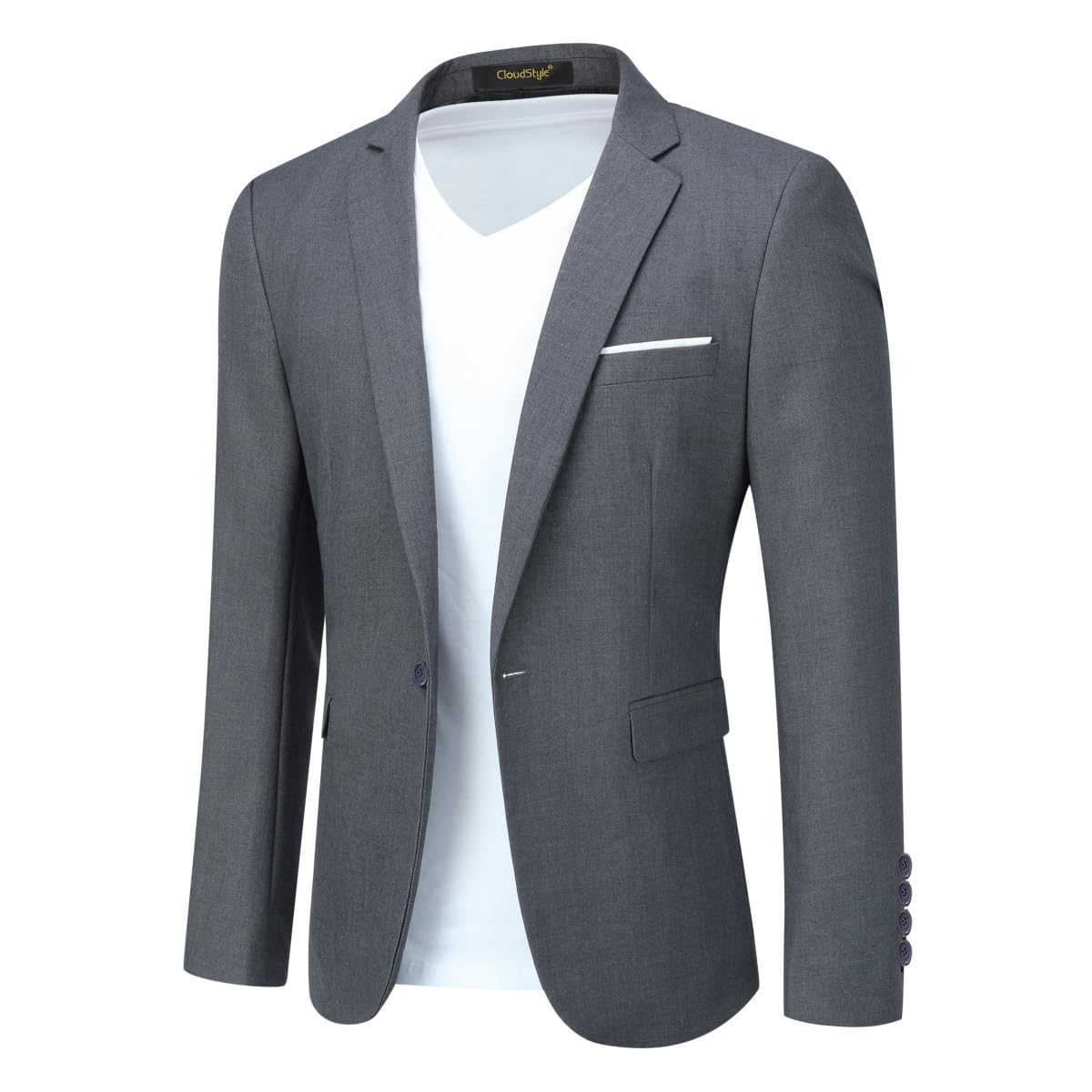 Cloudstyle Men's Suit Jacket One Button Slim Fit Sport Coat Business Daily Blazer