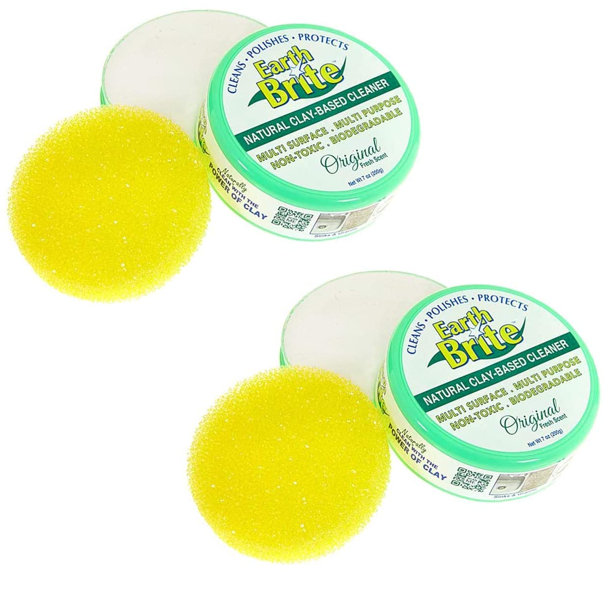 All Purpose Cleaner 2-Pack – Clay Bar Cleans Stoves, Bathrooms, and All Hard Surfaces – 100% Natural Cleaning Product