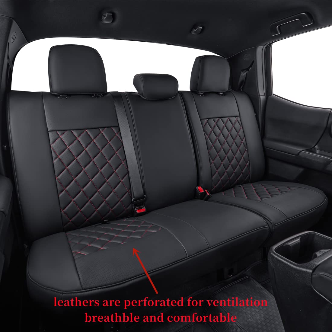 coverdream Front Seat Covers Custom Fit for Toyota Tacoma 2016 2017 2018 2019 2020 2021 2022 2023 SR SR5 TRD Series,Limited Pickup Truck,Breathable Seat Protector,Fit Like A Glove (Gray,2-Pack Only)
