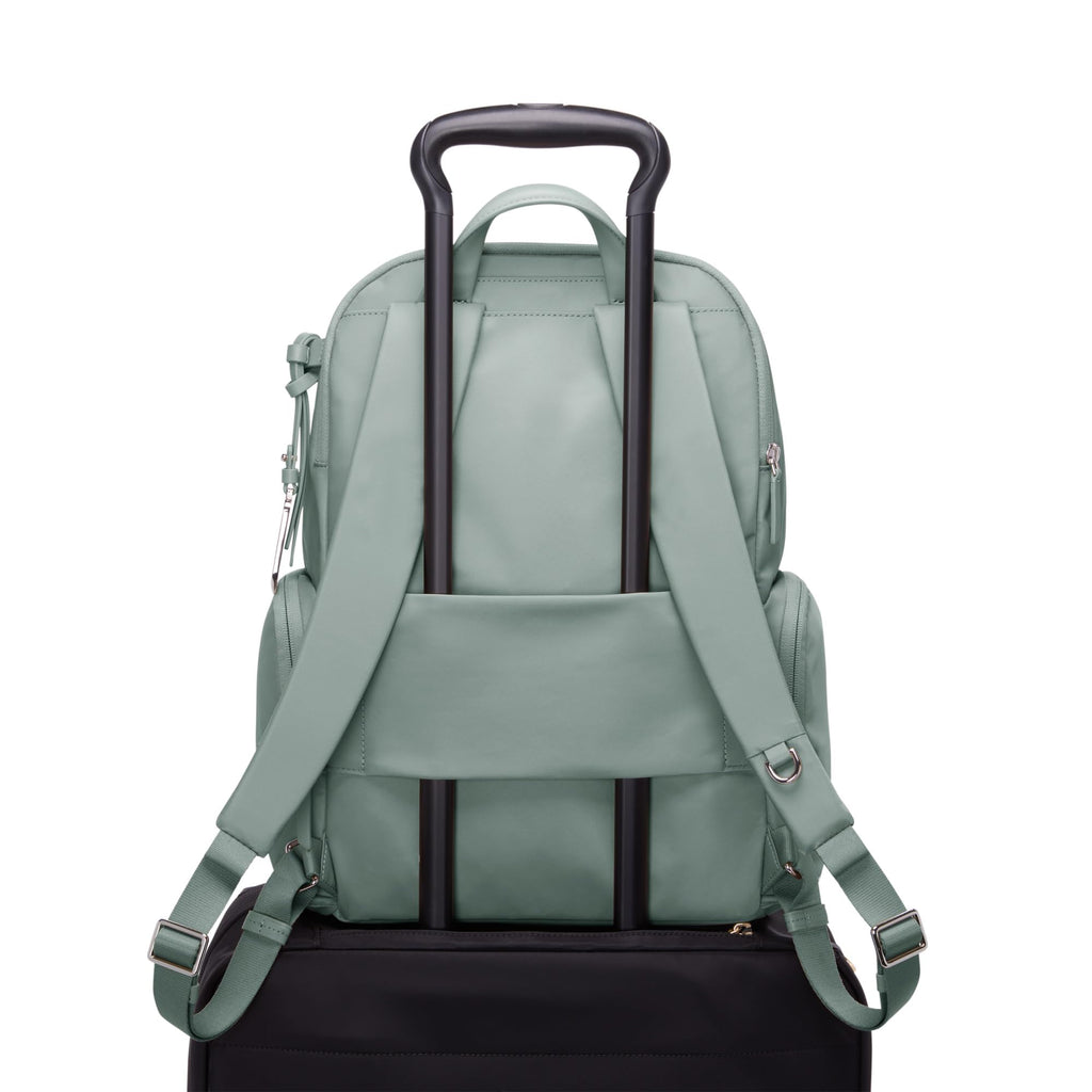 TUMI - Voyageur Celina Backpack - Women's Work and Travel Bag - 16.0" X 10.6" X 6.5" - Holds Up to 16" Laptop - Black & Gold Hardware