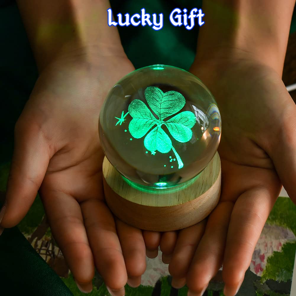 IFOLAINA Butterfly Crystal Ball Gifts Ideas for Girlfriend Wife Mom Couple Her Bithday Mothers Day 3D Butterfly on Sunflower Night Light Decorative Globes Room Decor