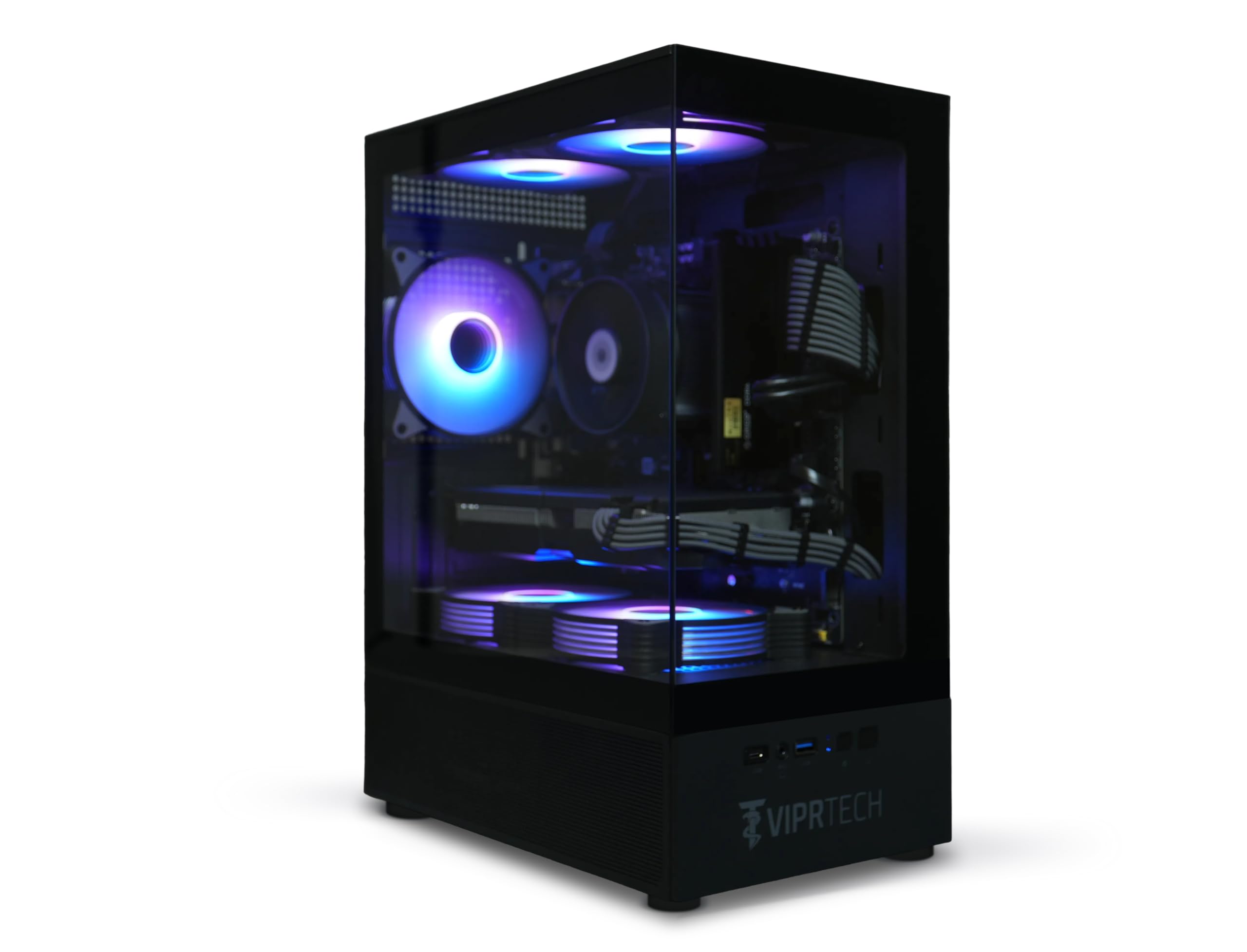 ViprTech Reaper 1.0 Gaming PC - AMD Ryzen 7 8700F (5.0Ghz Turbo), GeForce RTX 5060 Ti 8GB, 16GB DDR5, 1TB SSD, VR-Ready, WiFi BT USB-C, Win 11, Gaming Desktop Computer Prebuilt, Black