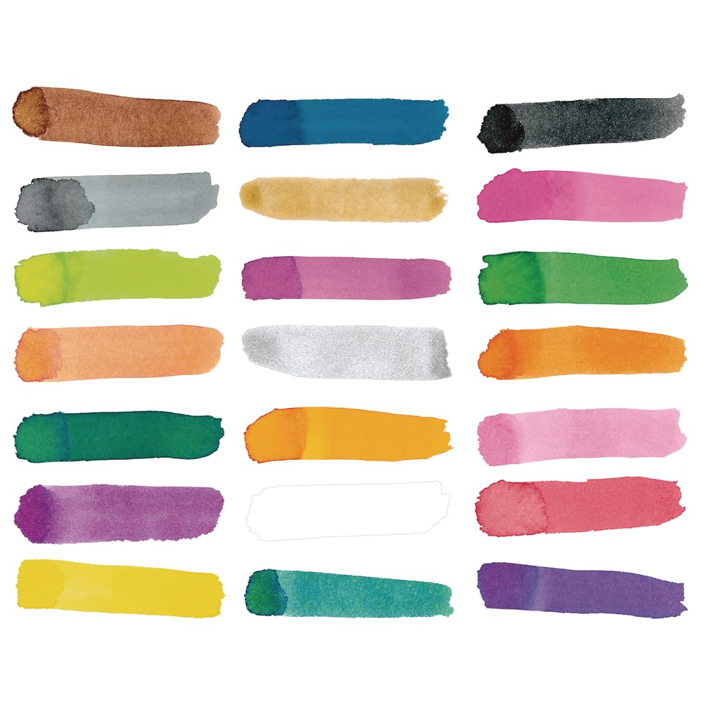 Colorations Paraben-Free Glitter Liquid Watercolor Paint, Set of 8 Vibrant Colors, 8 fl oz, Non-Toxic and Made in The USA