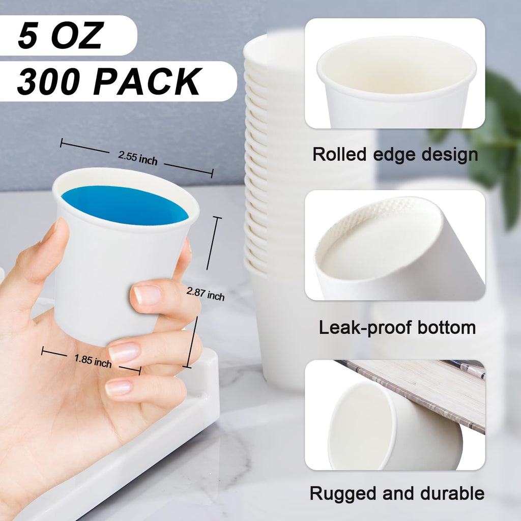 SIUQ 1200 Pack 3 oz Paper Cups, Small Disposable Bathroom Mouthwash Cups, Mini White Paper Espresso Cups 3 Ounce for Parties, Bathroom, Picnics, Travel and Events