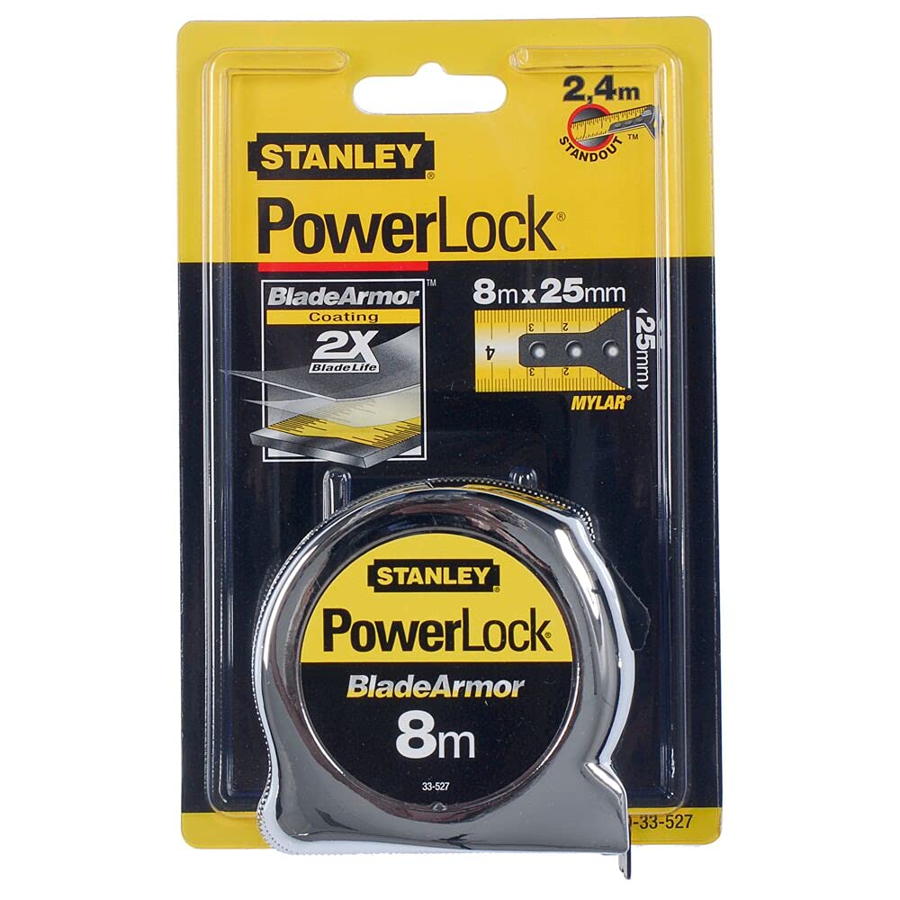 Stanley 33-231 3-Meter x 1/2-Inch Heavy Duty Powerlock Tape Rule With Metal Case