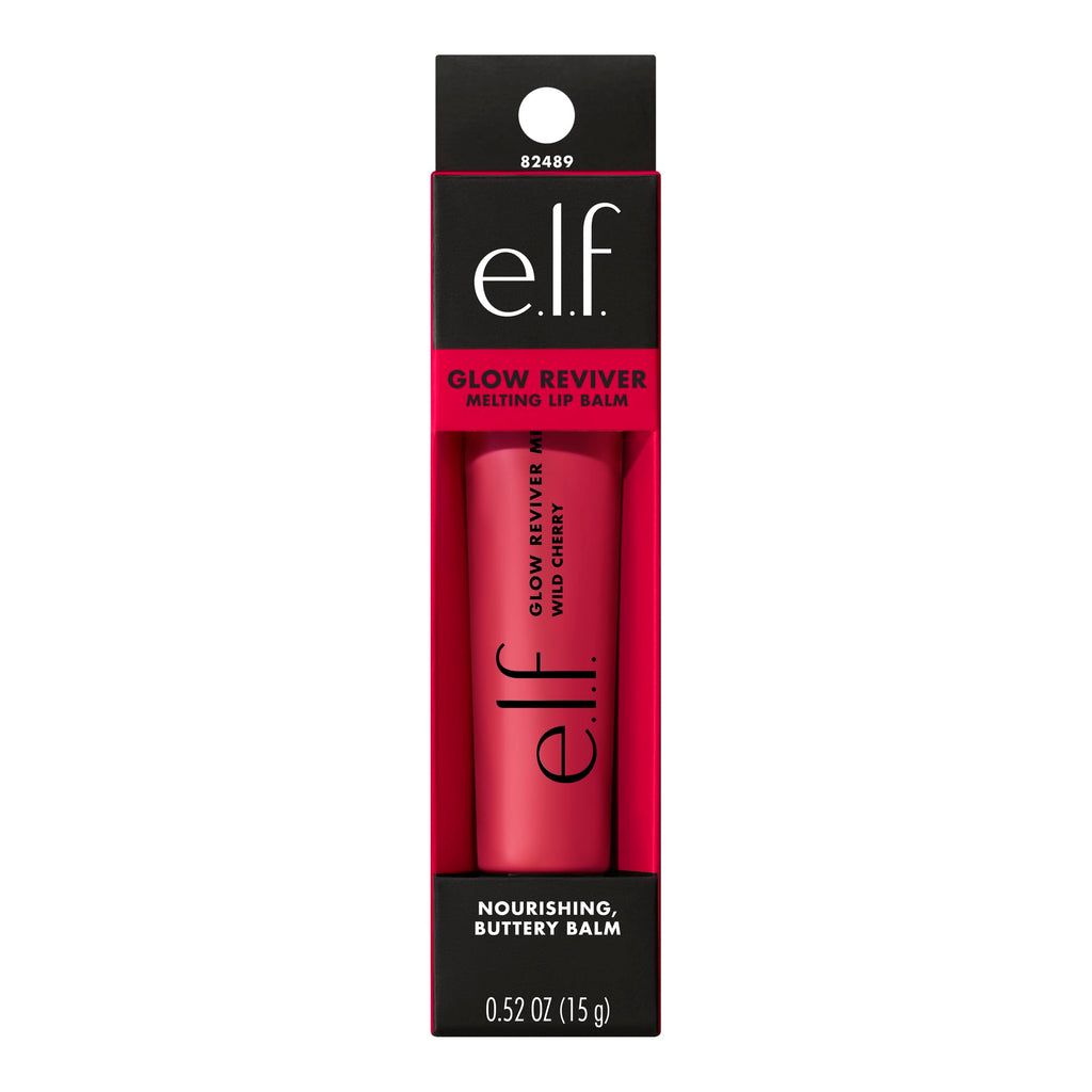 e.l.f. Glow Reviver Melting Lip Balm, Hydrating Tinted Lip Balm For A Glossy Finish & Soft, Supple Lips, Vegan & Cruelty-Free, Blackberry Sorbet