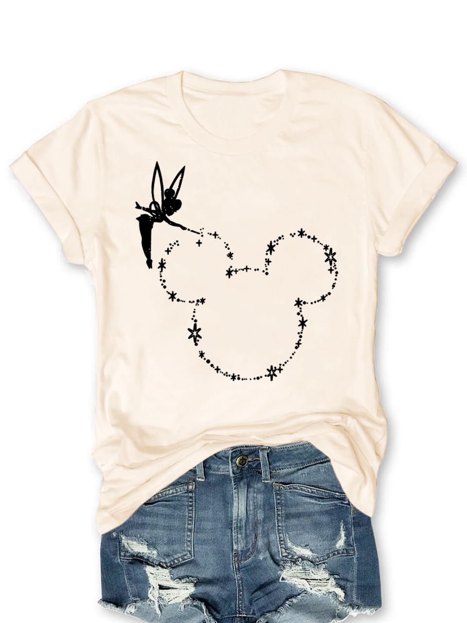 Magic Kingdom Castle Shirt Casual Vacation Holiday Short Sleeve Boho Clothes for Women Summer Cute Tops