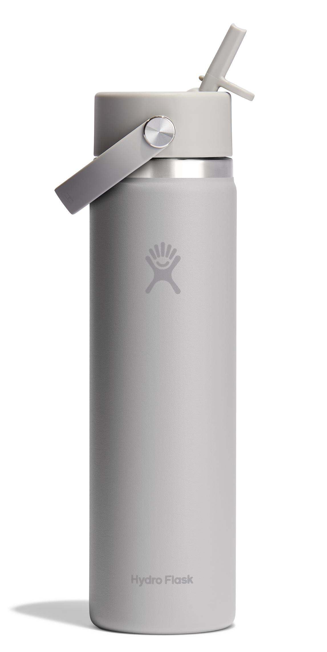Hydro Flask Water Bottle - Insulated Stainless Steel - Wide Straw Lid, Non Spill, Leakproof in 24 Oz Forest Green Arc