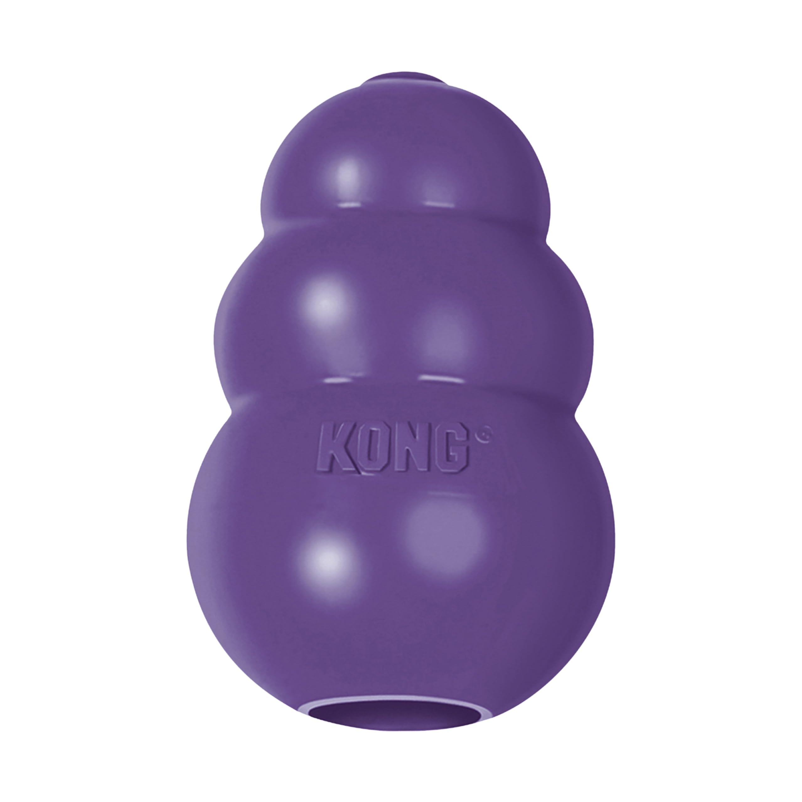 KONG Senior - Dog Toy with Gentle, Natural Rubber - Durable Dog Toy for Older Dogs - Use Treats with Stuffable Chew Toy - Treat Toy for Chewing & Fetching - for Small Dogs