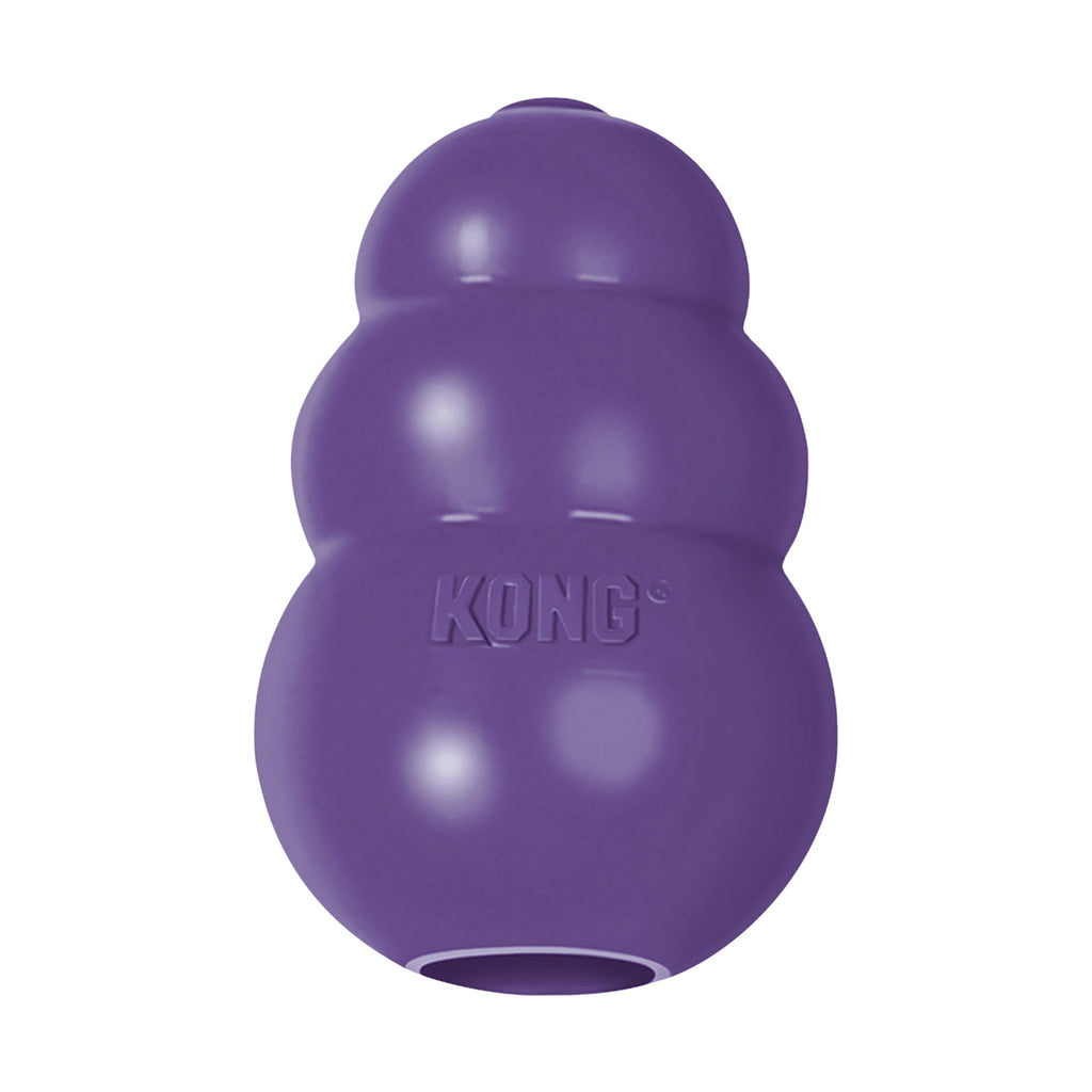 KONG Senior - Dog Toy with Gentle, Natural Rubber - Durable Dog Toy for Older Dogs - Use Treats with Stuffable Chew Toy - Treat Toy for Chewing & Fetching - for Small Dogs