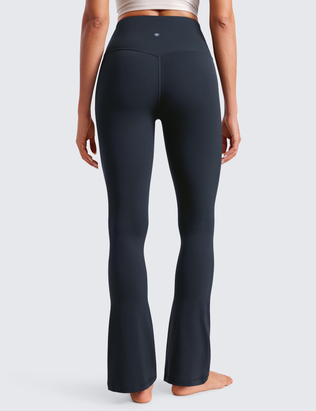 CRZ YOGA Butterluxe Mini Flared Leggings 30"/31.5"/33'' - High Waist Bootcut Casual Lounge Women Yoga Pants with Pocket