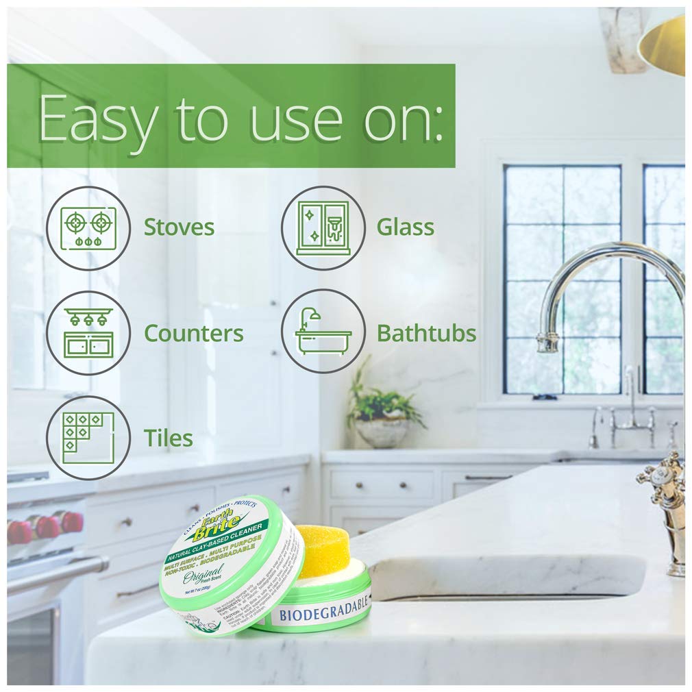All Purpose Cleaner 2-Pack – Clay Bar Cleans Stoves, Bathrooms, and All Hard Surfaces – 100% Natural Cleaning Product