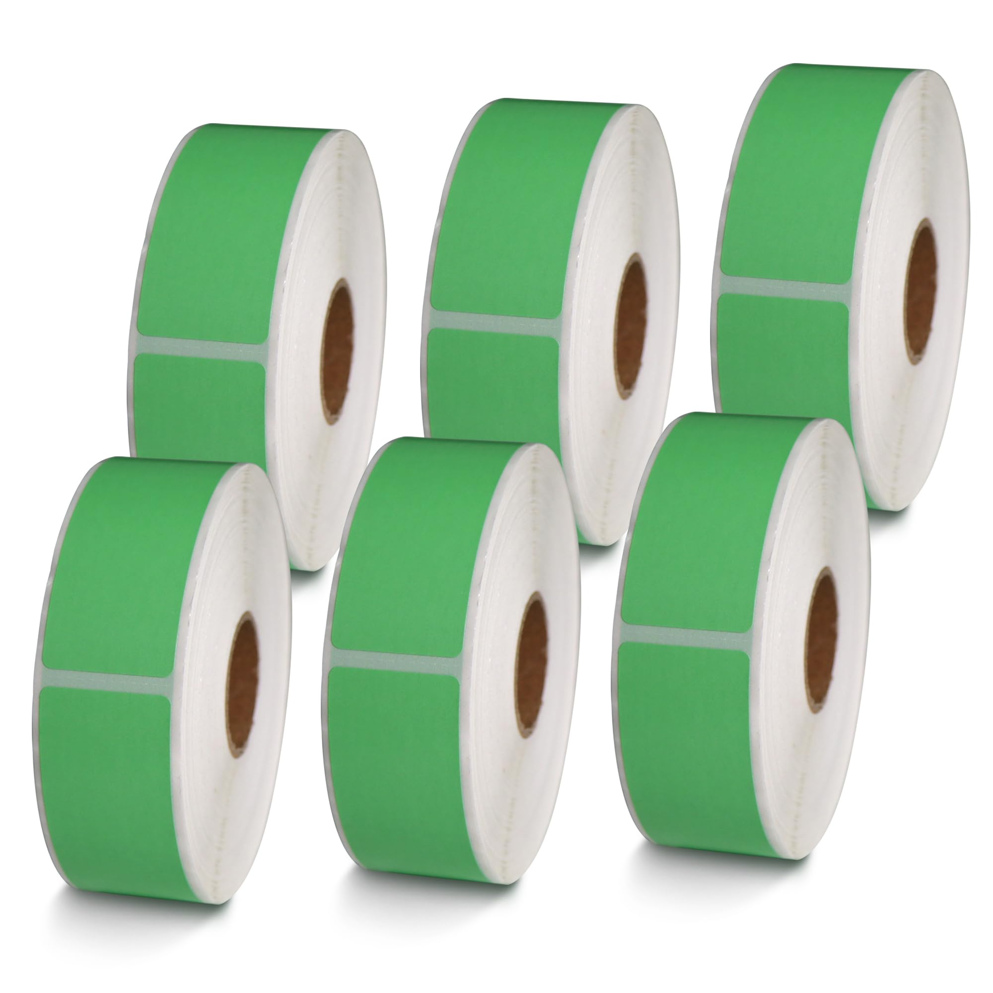 BETCKEY - 1" x 0.5" Small Labels Compatible with Zebra & Rollo Label Printer, Premium Adhesive & Perforated[Light Blue, 6 Rolls, 14580 Labels]