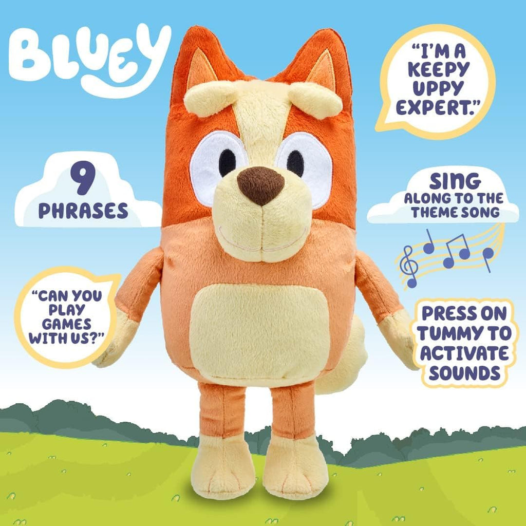Bluey 17143 SFX, Feature, Interactive, Talking, 13" Plush, 17137