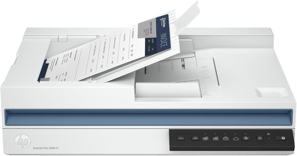 HP ScanJet Pro 2600 f1, White, Fast 2-Sided Scanning and Auto Document Feeder (20G05A)