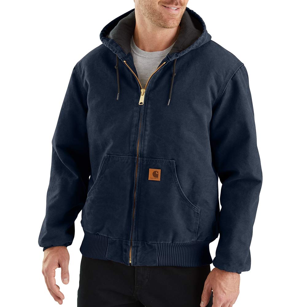 Carhartt Men's Big-Tall Quilted Flannel Lined Sandstone Active Jacket